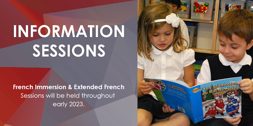 Banner - French as a Second Language Information Sessions