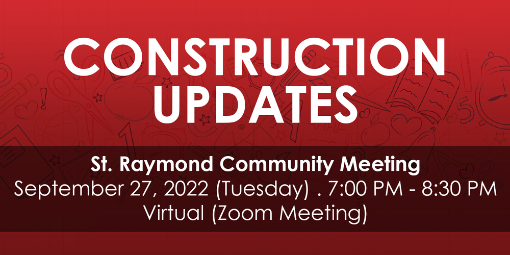 St. Raymond Construction Updates St. Bruno/St. Raymond Catholic School