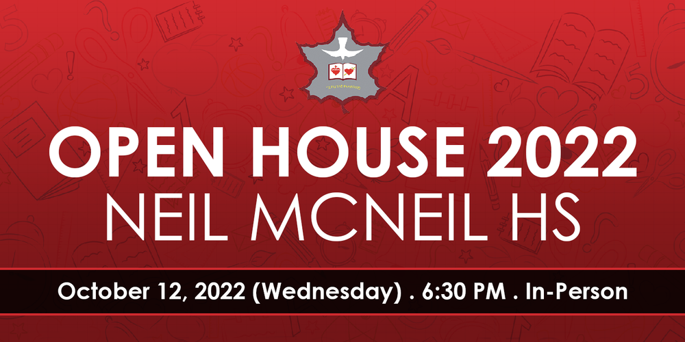 We are Hosting an InPerson Open House on October 12, 2022 Neil