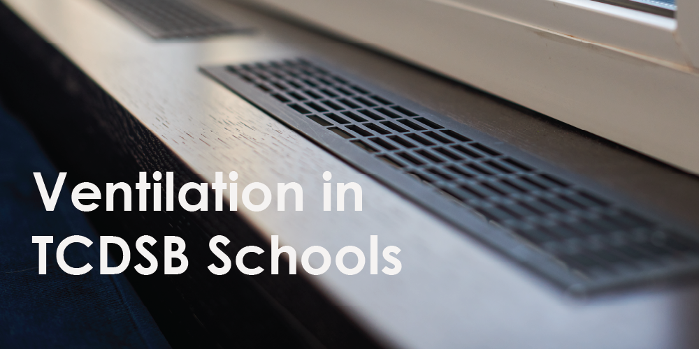 A picture of an air-vent. Ventilation in TCDSB Schools