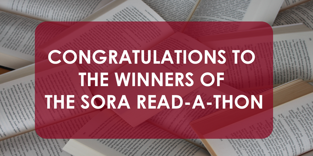 Banner - Congratulations to the winners of the SORA Read-a-Thon