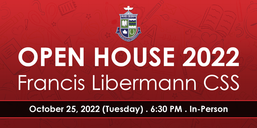 Banner - Open House - October 25, 2022 - Tuesday - 6:30 PM - In Person