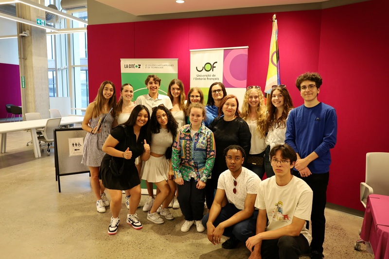 Group photo of the participating students with staff